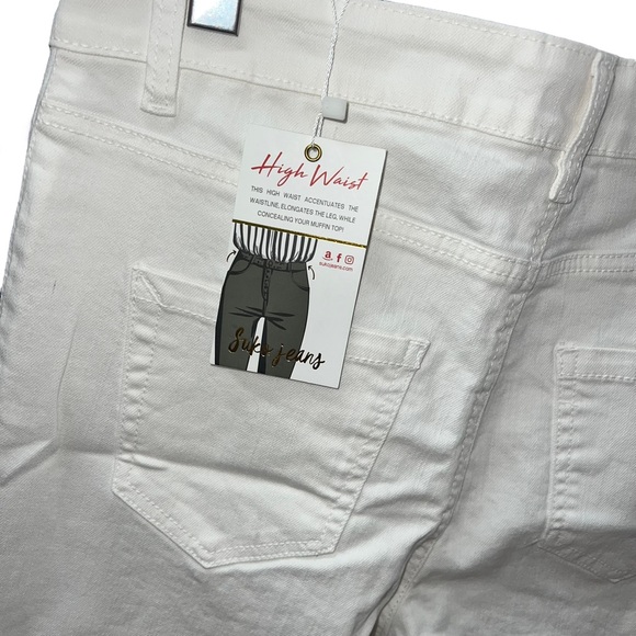 NEW Suko Jeans White High Waist Flare Leg Jeans Women’s Size 6 - Picture 8 of 10